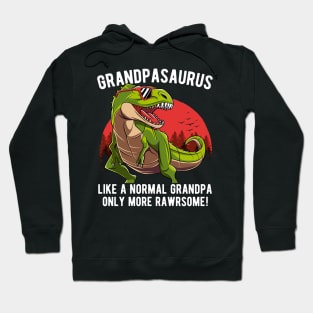 Grandpasaurus Only More Rawrsome Fathers Day Gift Hoodie